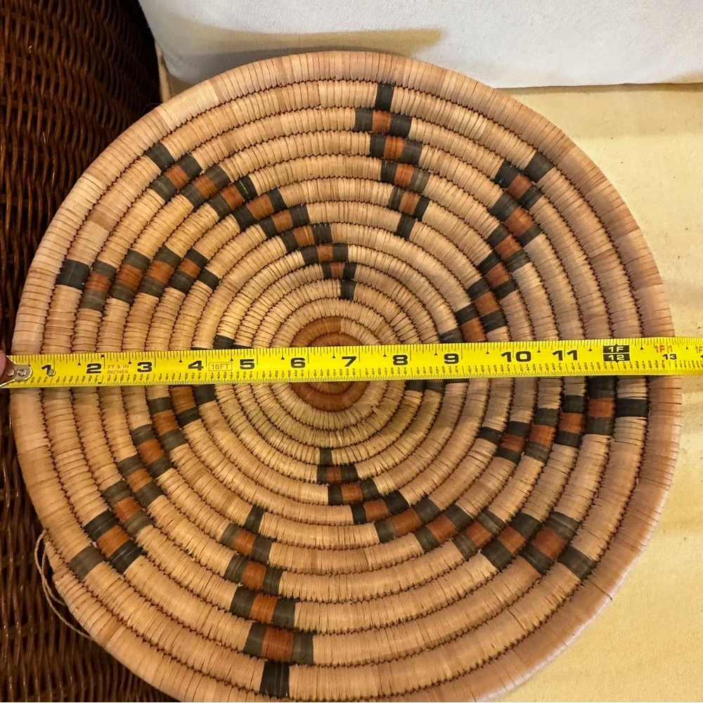 NWT Zambia, Africa Handmade Basket. Made by the Lozi people of southern Africa